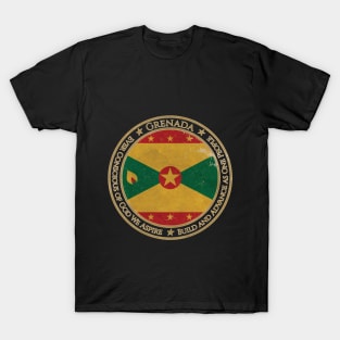 Vintage Grenada USA North America United States Flag T-Shirt